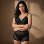 6 pieces laise padded pushup bra & matching net panty - Image 4