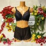 6 pieces laise padded pushup bra & matching net panty - Image 2
