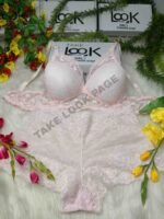 5 Pis Push-Up Lace Padded Bra + 5 Pis Matching Panty 10 Pis Combo Set  wee - Image 7