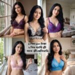 7 pis combo 850 tk free delivery 5 pis bra and 2 pis panty